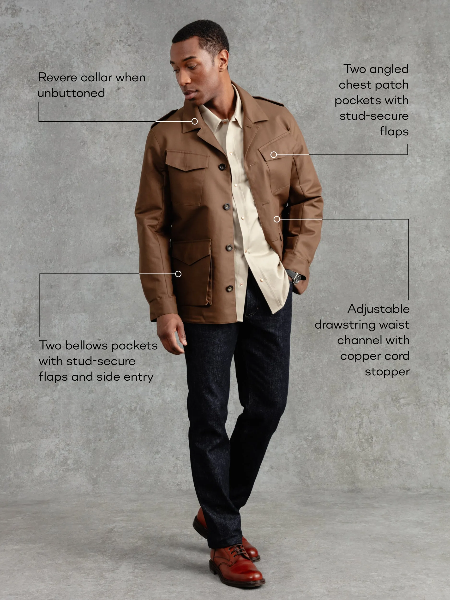 The Pocket Jacket - Vicuna