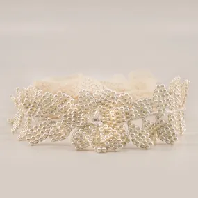 The Snowflake Pearl Designer Hair Garland