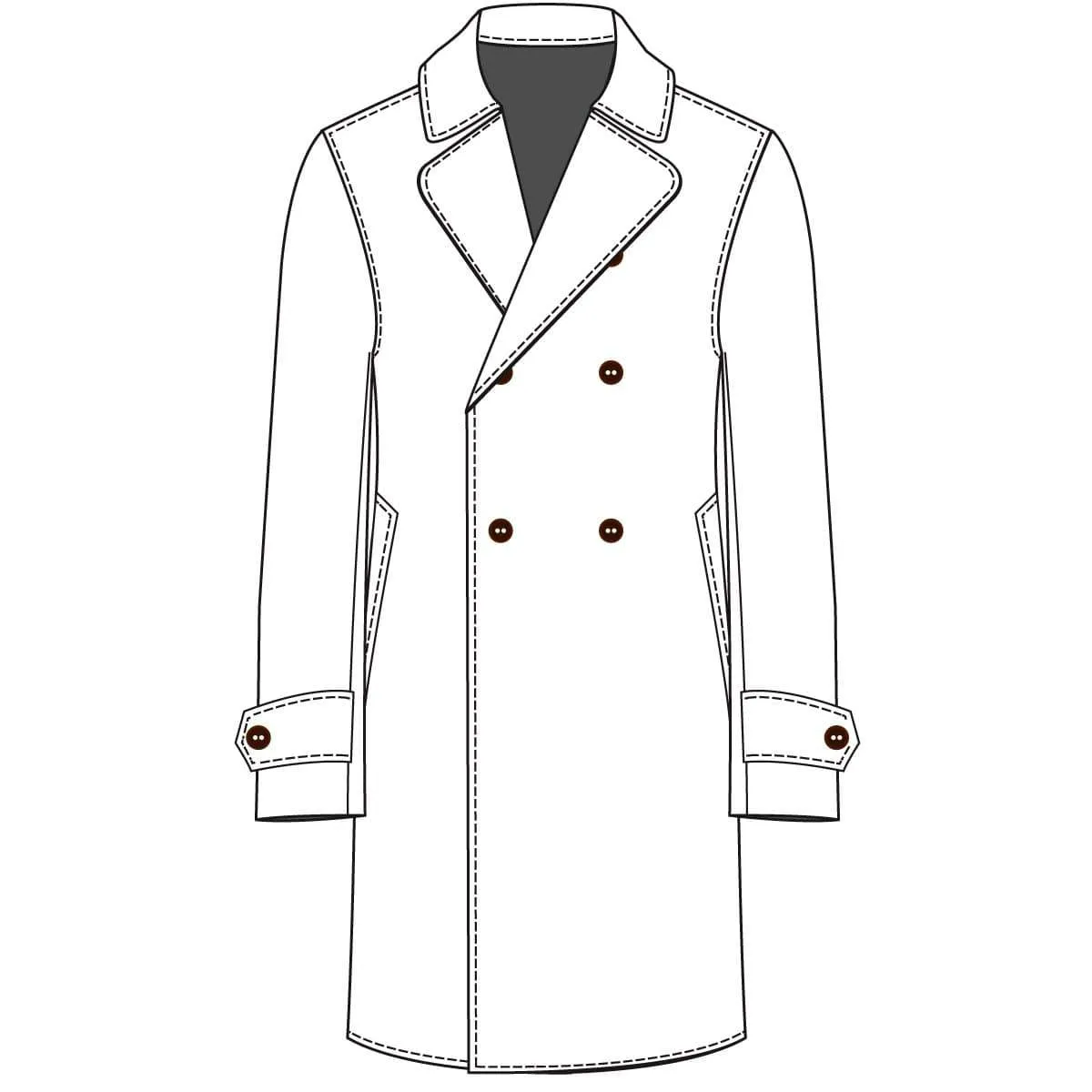 The Stately Overcoat | Burgundy Blue