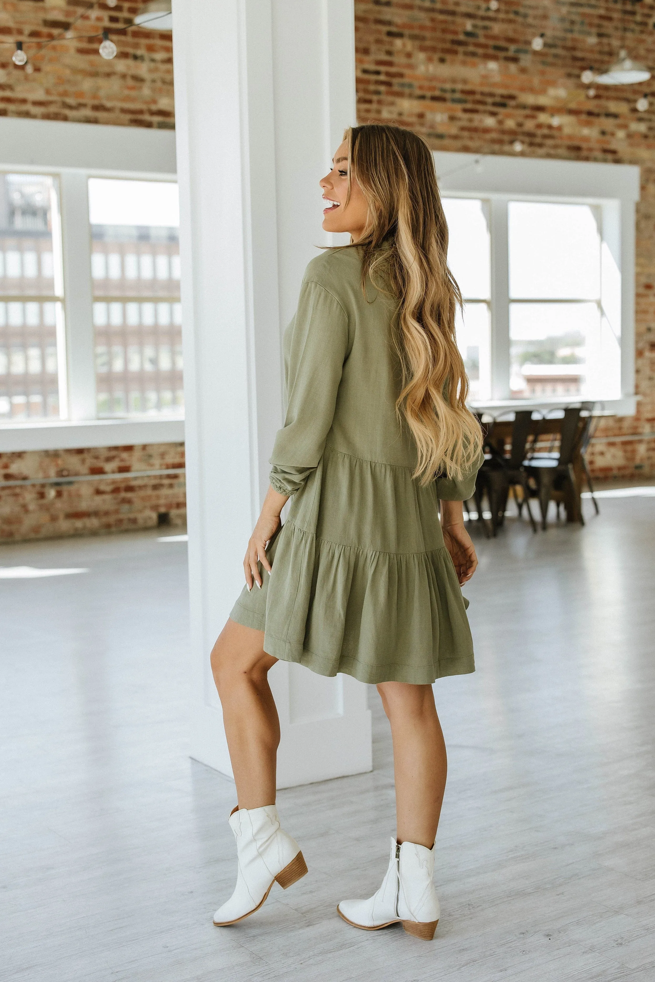 Thompson Pleated Shirt Dress | DROPSHIP