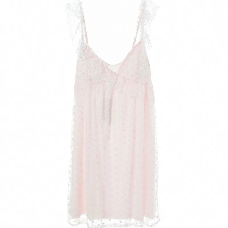 Toleet alien invasion dress to impress Princess Strap Nightdress Women's Summer Lace Snowflake Net Sexy V-neck