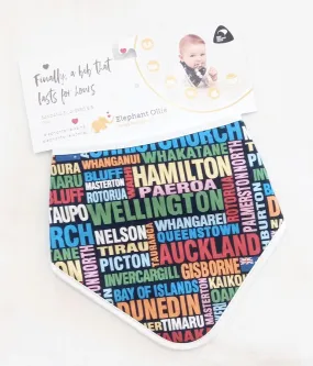 Town and Around (bandana bib)