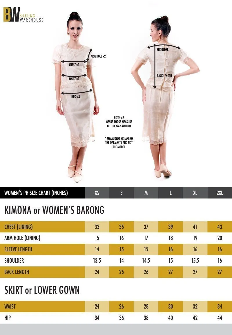 WD05 - MADE-TO-ORDER - Filipiniana Layered Chiffon Gown