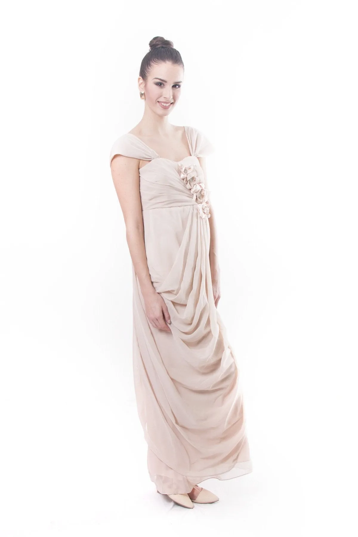 WD05 - MADE-TO-ORDER - Filipiniana Layered Chiffon Gown