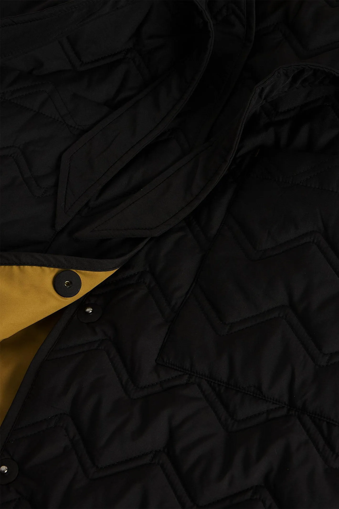 White Stuff Arlet Quilted Coat Pure Black 441410