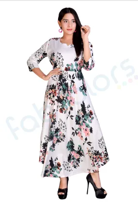 Women Ethnic Printed Long Maxi Dress
